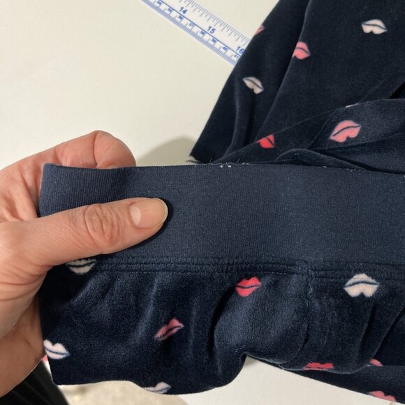Kate Spade Lip Velour Lounge Pants Women's Size XL - Picture 10 of 14